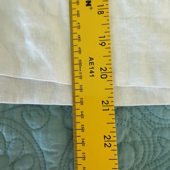 Quince Womens Linen Cropped Button Up Collared Tee White Medium - Picture 7 of 9